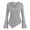 Gray, variant on Xaqiouau Off Shoulder Sweater for Women Ribbed Knit Long Sleeve Bell Sleeve Slim Fit Asymmetrical Hem Pullover Casual Fall Winter Top