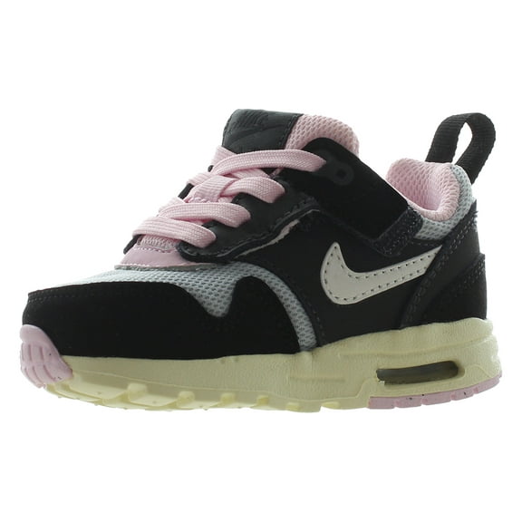 Nike Air Max 1 EasyOnInfant/Toddler Shoes Size 5, Color: Black/Summit White/Anthracite/Pink Foam