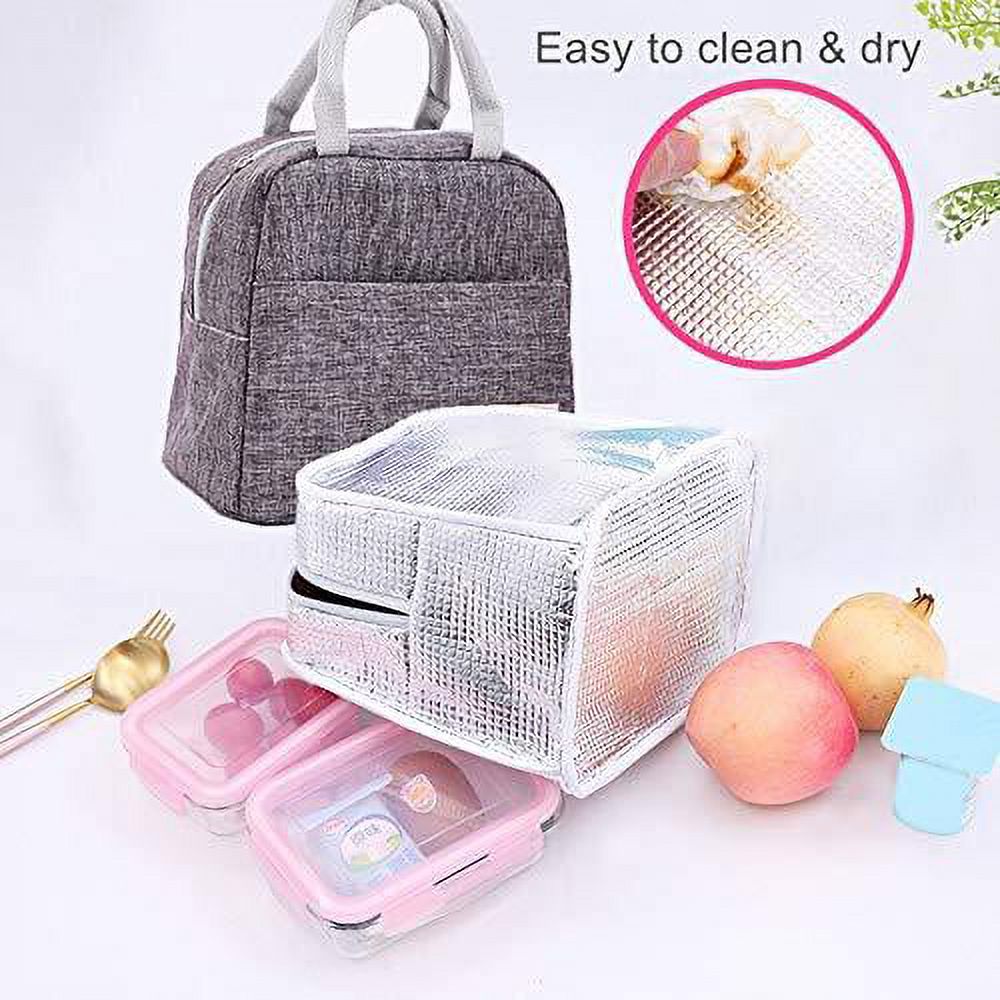 Lunch Bags Cooler Handbags Student Thermal Lunch Bags For Kids Women Canvas  Food Lunch box bag Picnic Bag Fridge Bag Name Initials Y Pattern Insulating  Bag