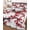 White Deep Red, variant on Twin Quilt Bedding Set, Red Flowers Reversible Summer Quilt 3 Pieces, Chinese Plum Blossoms Traditional Ink Painting Lightweight Bedspreads Coverlets with 2 Pillow Shams for All Seasons