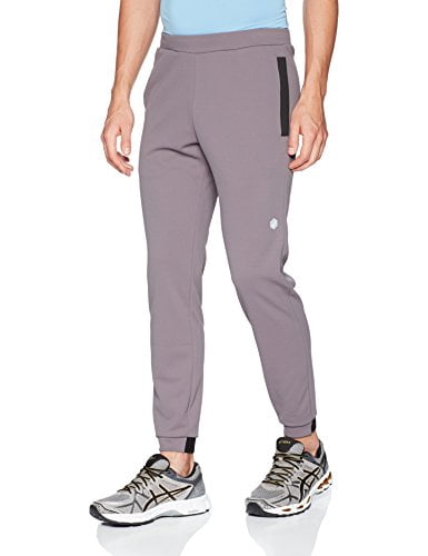 Water-Repellent Knit Track Pant, Carbon 
