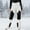 White Size:120, variant on Snow Pants - Girls Insulated Ski Pants , Winter Warm Waterproof Snowboard Pants, Outdoor Hiking Snow Pants for Cold Weather, Black Size:120