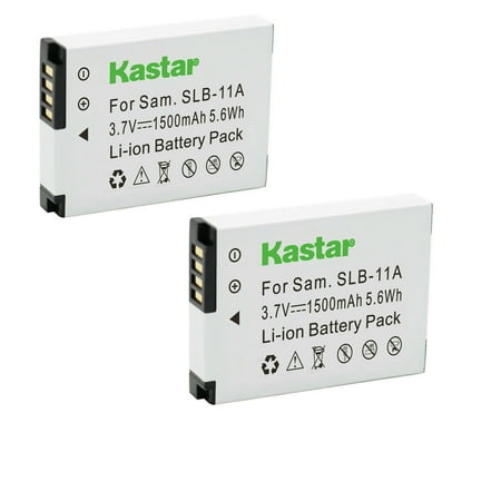 Kastar SLB-11A Battery 2-Pack Replacement for Samsung SLB-11A SLB11A Battery Samsung WB5000 WB5500 CL65 CL80 EX1 HZ25W HZ30W HZ35W HZ50W ST1000 ST5000 Camera