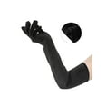 thumbnail image 3 of INSPIRE CHIC Women's Velvet Elbow Length Full Finger Evening Glove for Elegant Formal Black, 3 of 6