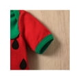 thumbnail image 5 of Seyurigaoka Lovely Baby Girl Watermelon Set, O-Neck Short Sleeve Romper, Elastic Waist Tulle Skirt, 5 of 9