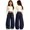 Navy&&100, variant on CONROSES Girls Baggy Sweatpants Wide Leg Sweat Pants for Girls Trendy Letter Graphic Y2K Elastic Waist Drawstring Athletic Jogger Pants With Pockets
