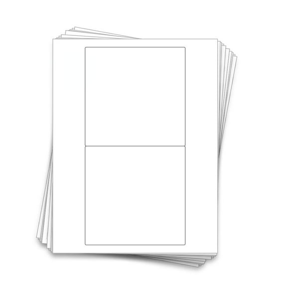 100 Labels for Candy Bars, 5.3 x 5.25 inches, Uncoated White, 50 Sheets