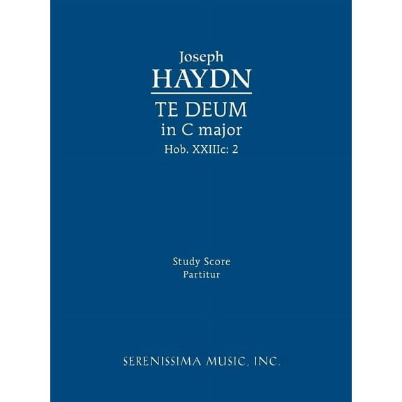 Te Deum in C major, Hob. XXIIIc.2: Study score