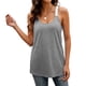 thumbnail image 2 of Top sin mangas con cuello redondo, camiseta sin mangas para mujer, transpirable, cómodo, diseño suelto, tirantes de encaje para vacaciones en la playa, 2 of 6