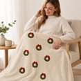 thumbnail image 4 of Flannel Decorative Throw Blanket for Indoor Home Use, Soft Textured Layer for Sofa Bed Chair, Machine Washable Everyday Blanket for Bedroom Living Room Lounging, 4 of 6