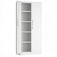 thumbnail image 6 of Xukmct 2 Doors Metal Garage Storage Cabinet with Shelves and Lock, 71" Tall Storage Cabinet for Garage, Workshop, Office, White, 6 of 9