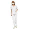 thumbnail image 4 of Conjuntos de batas para mujer, ropa de trabajo cómoda de verano, conjunto de uniformes de enfermería finos M Yuyangstore Uniforme de enfermera, 4 of 8