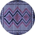 thumbnail image 1 of Ahgly Company Indoor Round Persian Blue Traditional Area Rugs, 7' Round, 1 of 4