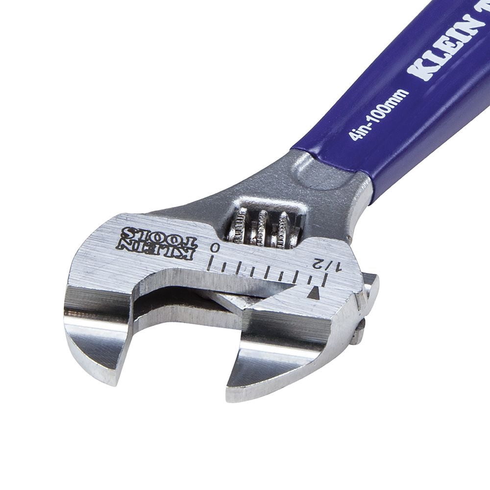 Klein Tools Slim-Jaw Adjustable Wrench 4In