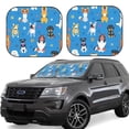 thumbnail image 6 of Kdxio Cute Dogs Print 2-Piece Sun Shade Front Windshield - Foldable Car Front Window Sunshades For Most Sedans Suv Truck, 6 of 6