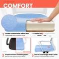 thumbnail image 6 of NEO CHAIR Office Chair, Ergonomic Lumbar Support, Adjustable Desk Chair with Armrests, Blue, 6 of 6