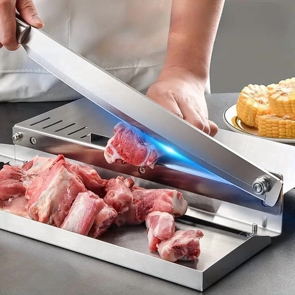 [Stainless Steel Kitchen Knife] Stainless Steel Bone Cutting Knife | Kitchen Knife for Cutting Frozen Meat, Chicken, Duck, Fish, Commercial Medicinal Knife