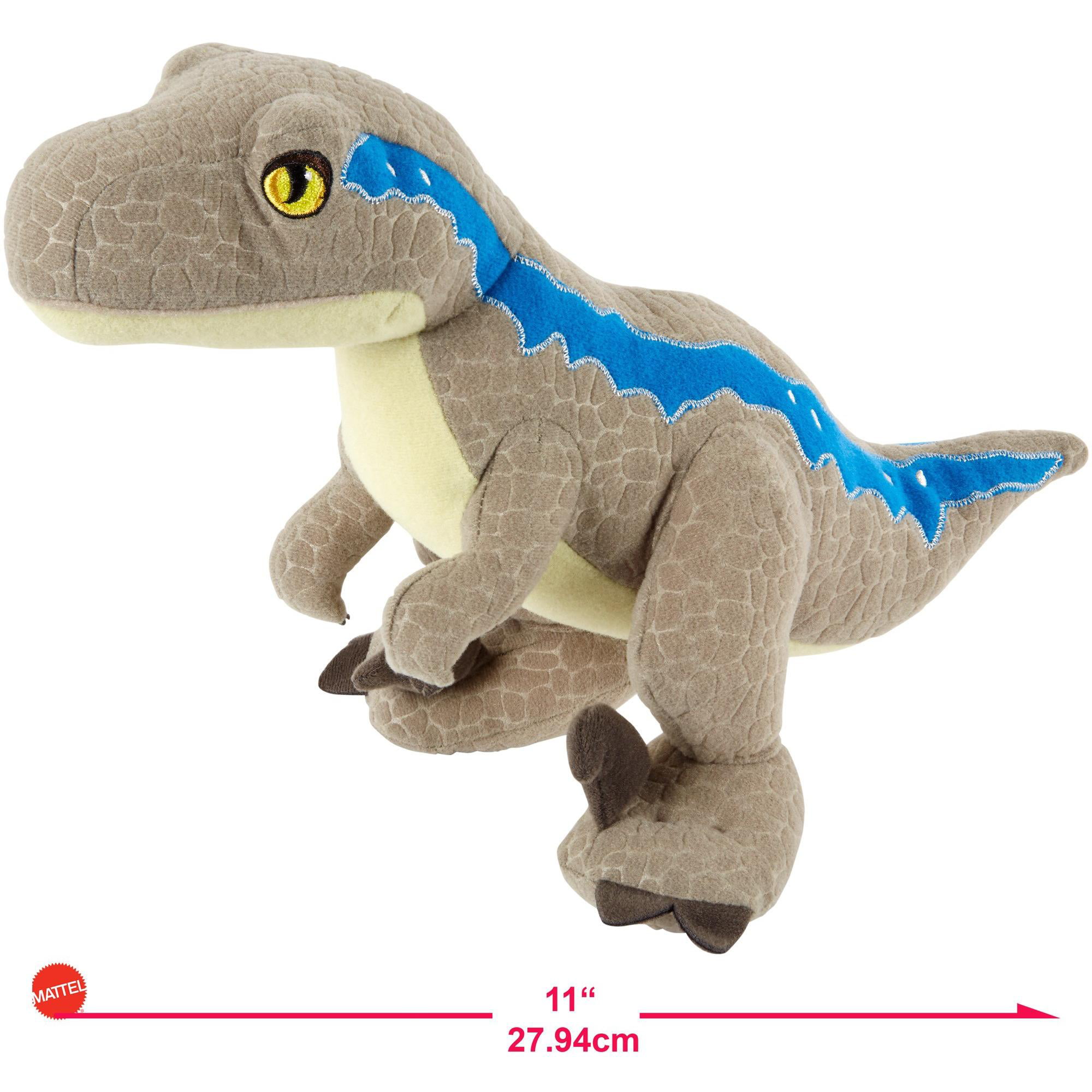 Posh Paws Plush Dinosaur Toys Jurassic World Raptor Blue 