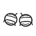 thumbnail image 1 of pitrice 2 Pieces Car Front Headlight Trim Cover Vehicle Headlamp Protector Guard Automotive Upgrade Modified Spare Parts, 1 of 8