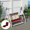 thumbnail image 4 of Deeceymbur Outdoor Cushion Waterproof Sunproof Four Fold Beach Chair Seat Pad for Lounger Swing Hanging Basket 79X22 Inches, 4 of 8