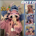 thumbnail image 4 of Disney-bata de punto con capucha para mujer, Kawaii Vestido de punto, ropa cálida engrosada para el hogar, ropa de ocio para parejas, regalo lindo, 4 of 5