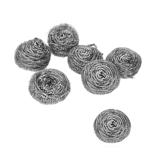 Herramienta de limpieza de cocina NikouMX 6 piezas de fregado de acero inoxidable