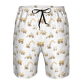 thumbnail image 3 of Logiee Dump Truck Print Mens Swim Trunks Quick Dry Board Shorts,Breathable Hawaii Beach Shorts Swimwear Bathing Suits-Small, 3 of 6