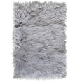 thumbnail image 1 of Super Area Rugs 6x9 Foot Soft Plush Faux Fake Sheepskin Fur Shag Rug, Gray, 1 of 8