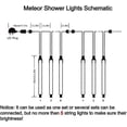 thumbnail image 4 of SZTXJ Christmas Tree Lights Outdoor LED Dripping Icicle Shooting Star Lights 12 Inch 8 Tubes, Meteor Shower Falling Rain Lights for Christmas Decorati, 4 of 5