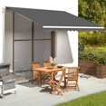 thumbnail image 1 of vidaXL Tissu de Remplacement pour Auvent Anthracite 4x3.5 M, 1 of 4