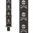thumbnail image 2 of SuspenderStore Skull & Crossbones Suspenders - 1.5-Inch Wide Elastic - Clip - 3 Sizes, 2 of 4