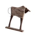 thumbnail image 4 of Figura de toro moderna, adorno de mesa, escultura de buey de resina decorativa pintada a mano, 25 x 6,5 x 30 cm, para sala de estar, multiusos, 4 of 9