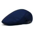 thumbnail image 6 of SikaFu Summer Internet Cooker Men's Grid Bedi Hat Breathd Outdoor Sun Hat Duck Tongue Hat Pure Color Casual Travel Hat, 6 of 8