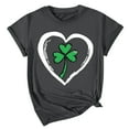 thumbnail image 4 of El Día de San Patricio Manga Corta Cuello Redondo Suéter Casual Top, Ligero 95% Poliéster 5% Blusa de Spandex para Vacaciones Y Uso Diario, Tops de Mujer Casual, 4 of 5
