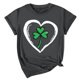 thumbnail image 4 of El Día de San Patricio Manga Corta Cuello Redondo Suéter Casual Top, Ligero 95% Poliéster 5% Blusa de Spandex para Vacaciones Y Uso Diario, Tops de Mujer Casual, 4 of 5