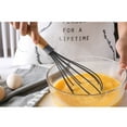 thumbnail image 2 of UPGRATOR 2pcs Whisk Kitchen Tool Manual Hand Mixer for Cooking Stainless Steel and Wood, 2 of 8