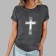 thumbnail image 1 of Fiudx Ofertas de La Semana Camiseta Informal de Manga Corta con Cuello Redondo Estampada para Mujer, 1 of 4