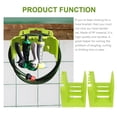 thumbnail image 3 of IFANLANDOR 2Pcs Hanging Water Pipe Storage Rack Plastic Hose Hanger Green Wall Mounted for Homeowners Shed Organization, 3 of 8