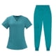 thumbnail image 4 of Conjunto de uniformes médicos para enfermeras, ropa de trabajo, uniformes de trabajo suaves, uniformes de SPA para masajes, SPA, esteticista, salón de Azul m Yinane Batas de enfermería, 4 of 8