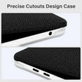 thumbnail image 4 of Mosiso Case for MacBook Pro 13 inch Case M2 2025-2016 A2338 M1 A2251 A2289 A2159 A1989 A1708 A1706, Anti-Fingerprint Knit Texture PU Leather Coated Plastic Hard Shell Case&Keyboard Cover, Black, 4 of 6