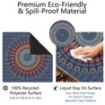 thumbnail image 4 of Boho Print Extra Large Anti-Skid Rubber Mahjong Mat 31.5x31.5 Inch Table Cover with Noise Reduction for Playing Tiles Cards and Family Entertainment, 4 of 7