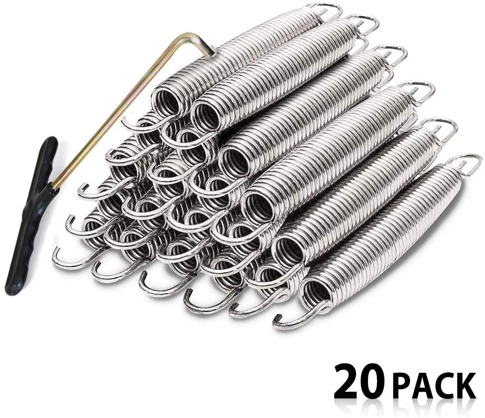 Eurmax Trampoline Springs 20pcs Galvanized Steel Replacement Spring