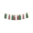 thumbnail image 3 of Christmas Tassel Garland with Wooden Beads, Red Green White Yarn Garland for Fireplace Mantel Wall Tree, Farmhouse Christmas Decorations, Holiday Party Banner, 3 of 7
