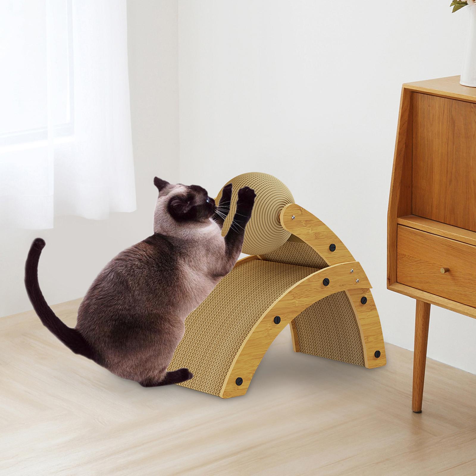 Cat Scratcher Pad Corrugated Paper Scratch Ball for Nail Grinding Cat Playing 25.6cmx51.7cmx49.5cm