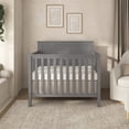 thumbnail image 6 of Dream On Me Ava 4-in-1 Convertible Mini Crib, Steel Grey, 6 of 9