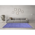 thumbnail image 3 of Ahgly Company Indoor Square Abstract Blue Modern Area Rugs, 5' Square, 3 of 4