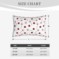 thumbnail image 4 of Yiaed Ladybug With Dandelion Print Brushed Microfiber Envelope Pillowcases, Standard,Envelope Closure Pillow Cases(Without Pillow Core)-20"x30", 4 of 6