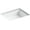 White, variant on Verticyl Rectangle Undermount Bathroom Sink - Finish: White