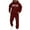 Wine, variant on Dovford Men's Tracksuit 2 Pieces Set Long Sleeve Hoodie Sweatsuit Pullover Athletic Jogging Suits Casual Outfit with Pockets