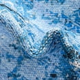 thumbnail image 4 of Unique Loom Renaissance Collection Area Rug - Roma (2' x 13' Runner Aqua Blue/Light Blue), 4 of 7